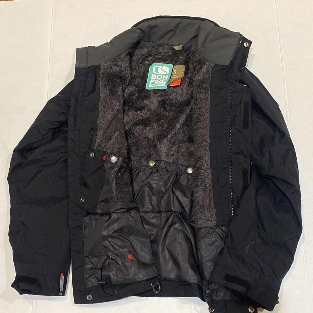 Bonfire Snowboarding Women's Full Zip Insulated  Snowboarding Size M RN98309 BLK